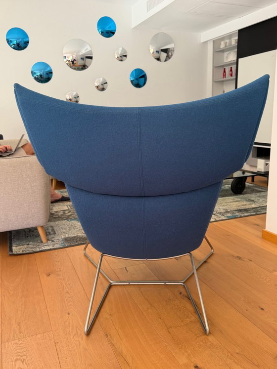 BoConcept Imola Armchair by Henrik Petersen - Petrol Blue Fabric – Metal, Textile (photo 3 of 6)