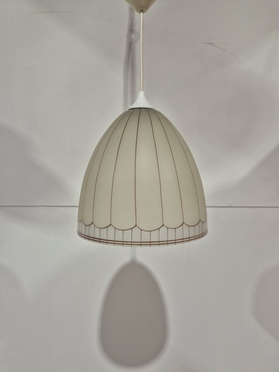 Image 1 of Lampada a sospensione vintage in vetro Doria leuchten