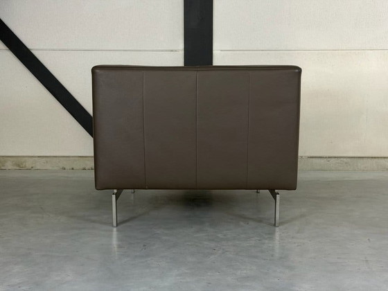 Poltrona Rolf Benz Linea - pelle marrone tortora – Poltrone, polished steel (photo 6 of 9)