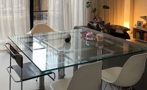 Afra & Tobia Scarpa André Dining table – Gavina / Knoll – 135 × 135 cm – eettafels, Glass