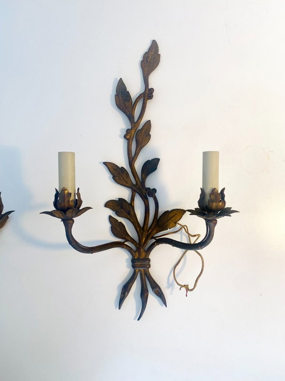 Maison Baguès Paris - Pair of Vintage Design Wall Lights 1960 – Bronze, Metal (photo 4 of 9)