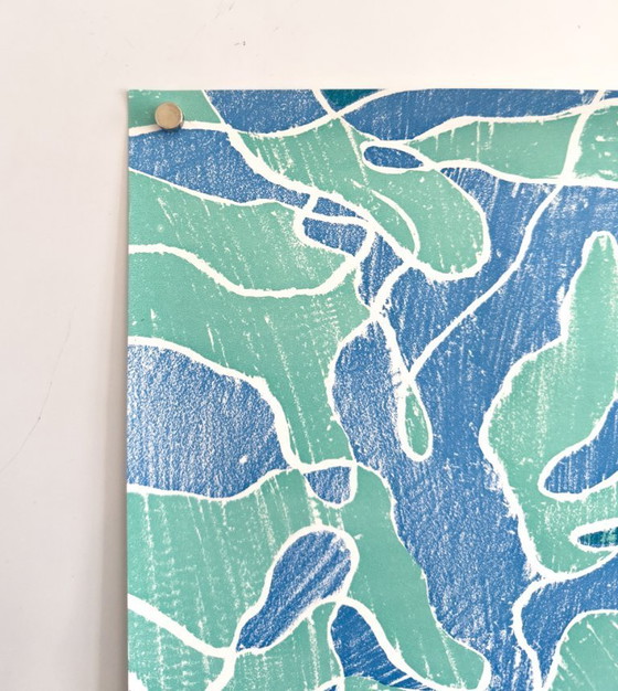 Image 1 of 💧 Olympische Spiele München 1972 – Original Vintage Poster by David Hockney | Lithograph | 101 × 64 cm | West Germany