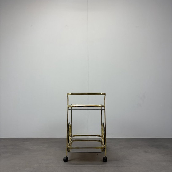 Image 1 of Carrello da portata in ottone di metà secolo, anni '70, Germania