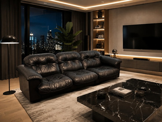 De Sede 101 3-Seater Sofa - “James Bond” - Vintage Icon – 3-5 seaters, Leather (photo 5 of 5)