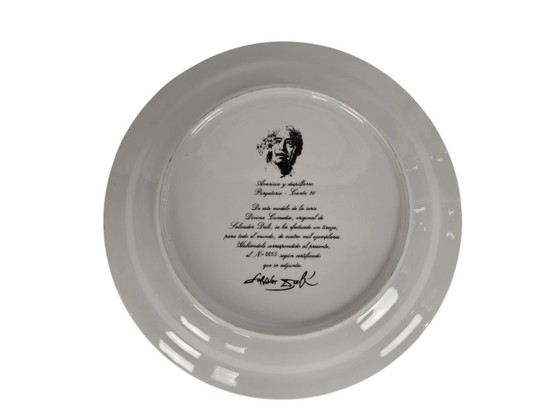 Image 1 of Salvador Dali - 'Avaricia Y despilfarro Purgatorio Canto 20' - bord - verguld - gesigneerd - 1981