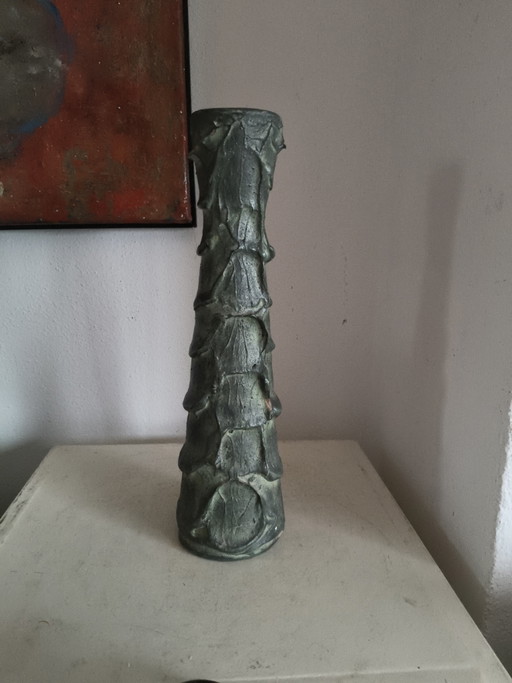 Vintage Brutalist Vase (30 cm) – Ballesti Gerona Style – 1970s