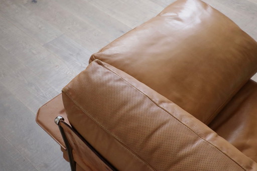Diesis Three Seater Sofa in Tan Leather by Antonio Citterio for B&B Italia, 1970s