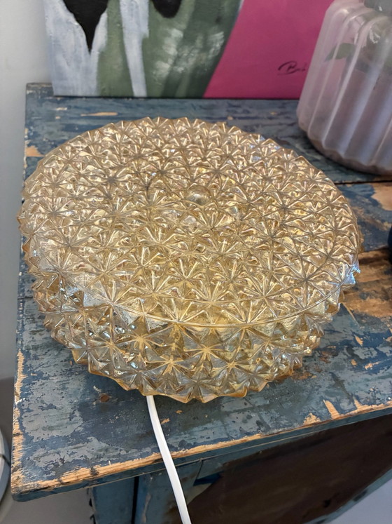 Danish vintage Ceiling light / wall lamp Knud Christensen 70s design – Glass, Metal (photo 2 of 15)