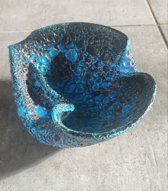 Image 1 of Fat Lava Ceramic Bowl by Le Cyclope, Glazed Enamels, 1960s