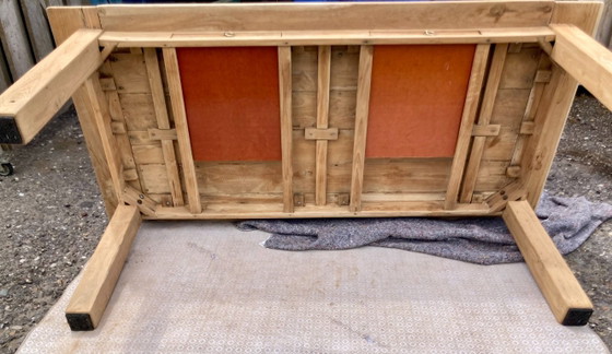 Image 1 of Robuuste zware teakhouten tuintafel 200x95