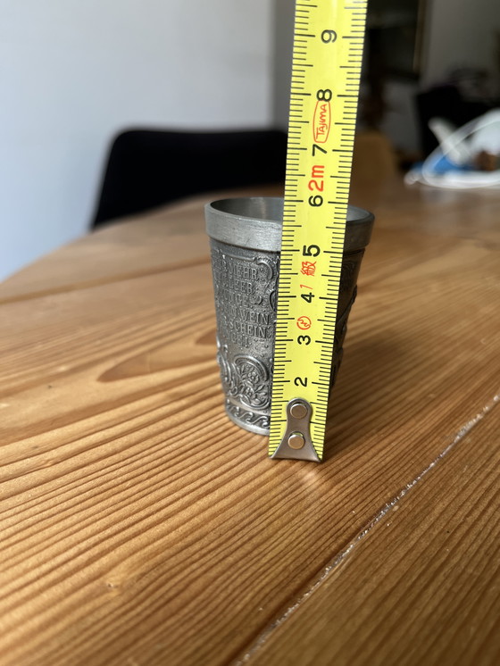 Image 1 of Duits Tinnen drinkbeker