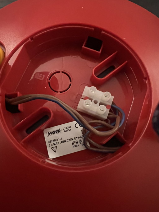 Vintage Massive Memphis - stijl plafondspot – 2 richtbare spots – jaren ’80 – model 2874/62 N1 – als nieuw