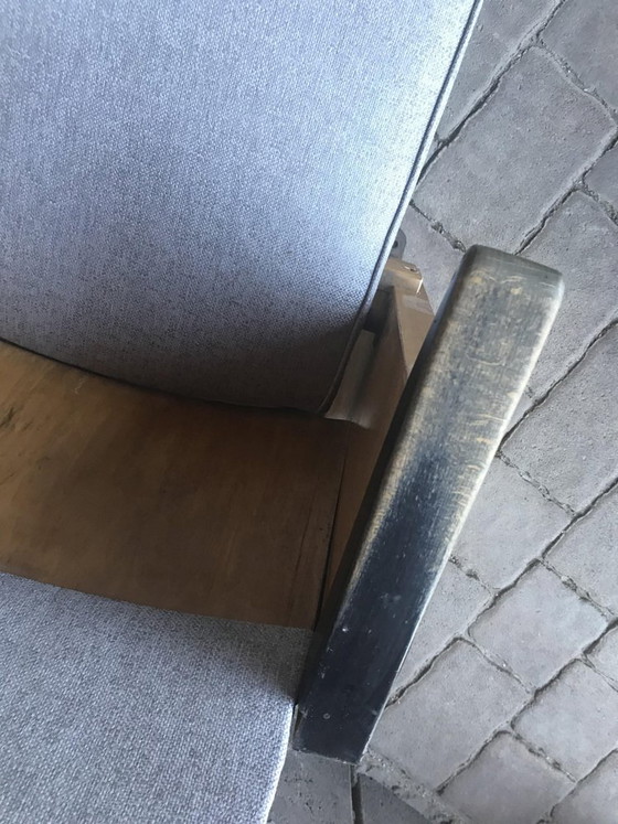 Mid-Century Hungarian 1-Seater Cinema Bench from Szék és Faárúgyár,, 1950s, Benches, Wood, Grey (photo 4 of 7)