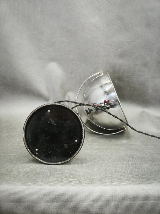 Image 1 of Lampe de table réglable en quartz chromé de style Bauhaus Hanau, années 1930, Allemagne