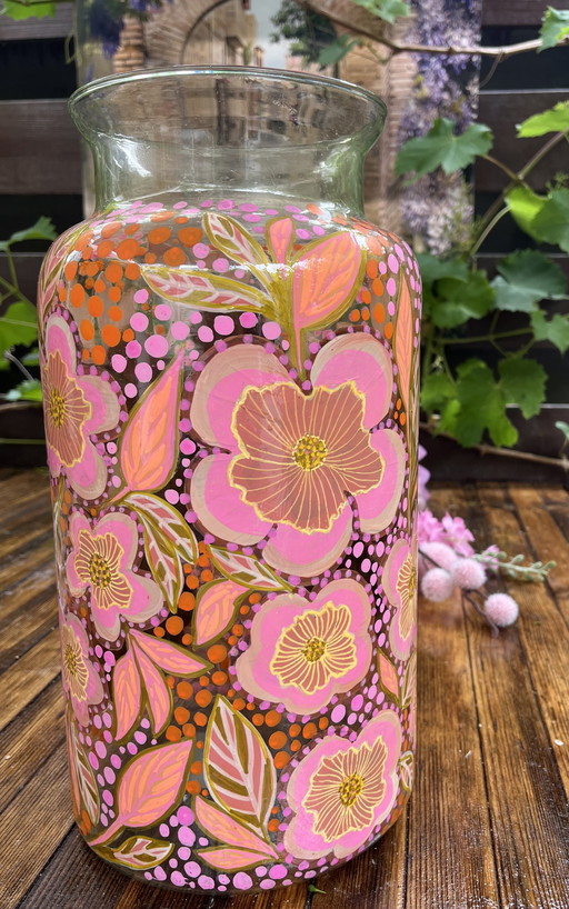 Hand-painted vase