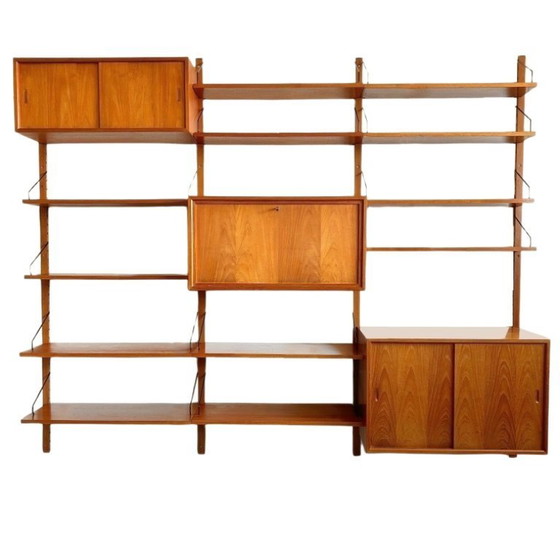 Image 1 of Mid-Century Poul Cadovius Royal Wall Unit Danish Design Vintage 1950s
