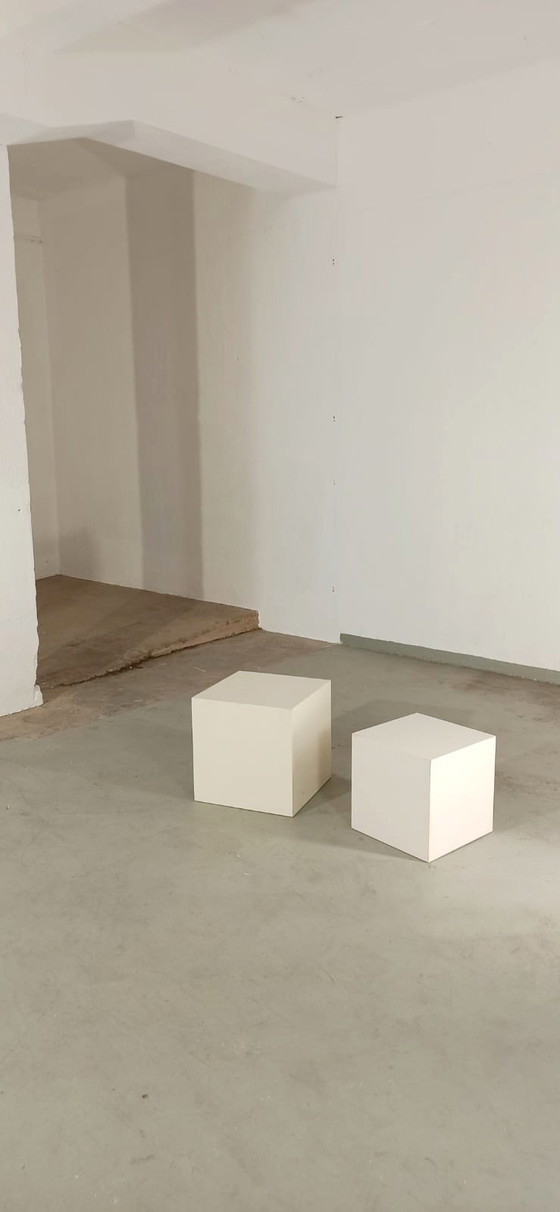 Image 1 of Ensemble de 2 boîtes de présentation vintage en bois