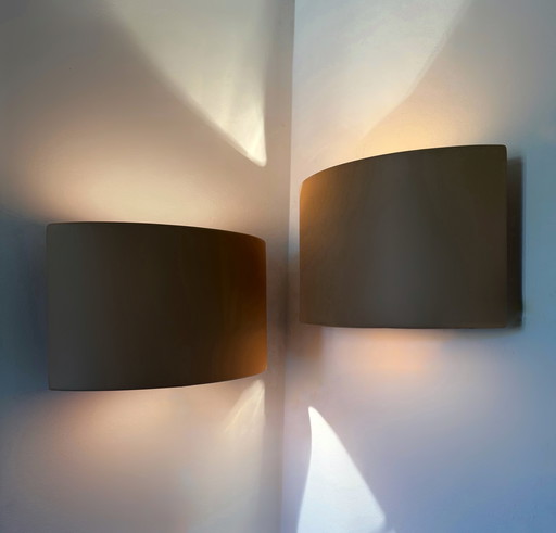 Habitat 80s keramische wandlampen