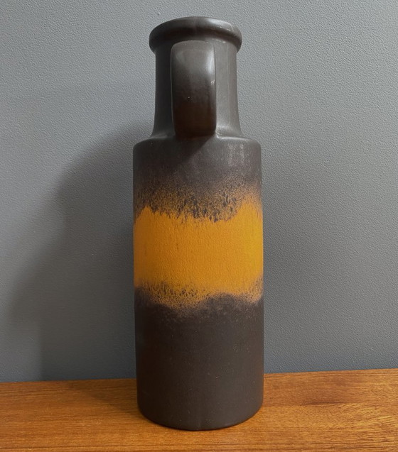 Brown and Orange West Germany Vase Scheurich Model 401-28 1970s – Ceramic (photo 7 of 12)