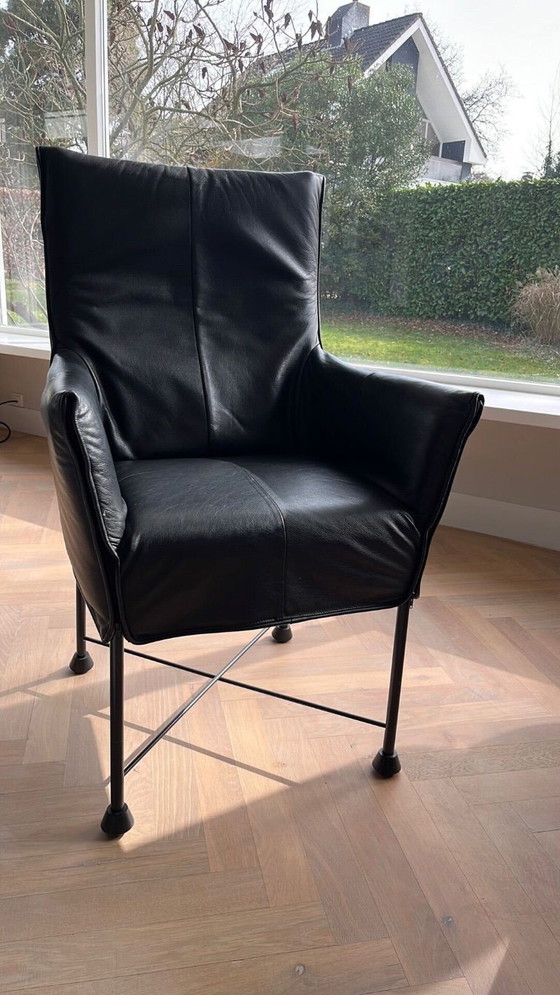 Image 1 of Montis Chaplin - Leren Design Stoelen - Gerard Van Den Berg - 3 Stuks