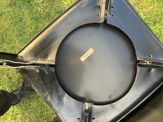 Image 1 of 10x Chaise de cabine Cassina Mario Bellini Harnais en cuir noir