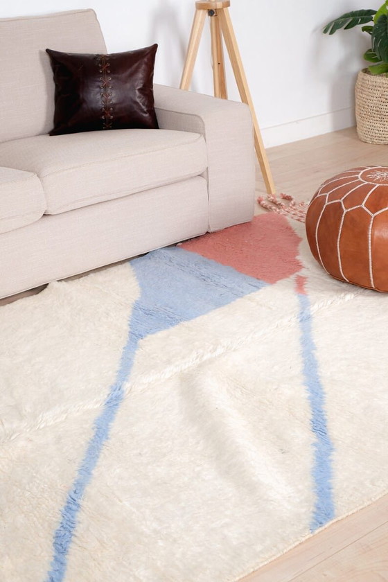 Image 1 of Handmade Beni Ouraine rug with colorful patterns, 2/3 m