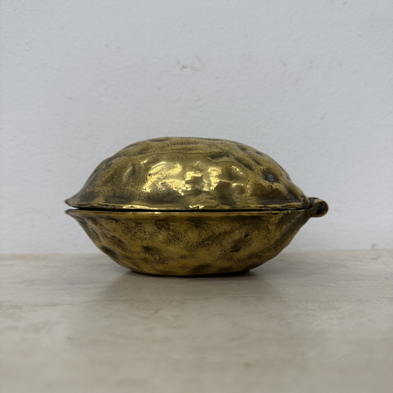 Image 1 of Brass Walnut Shaped Nut Cracker, 1970's