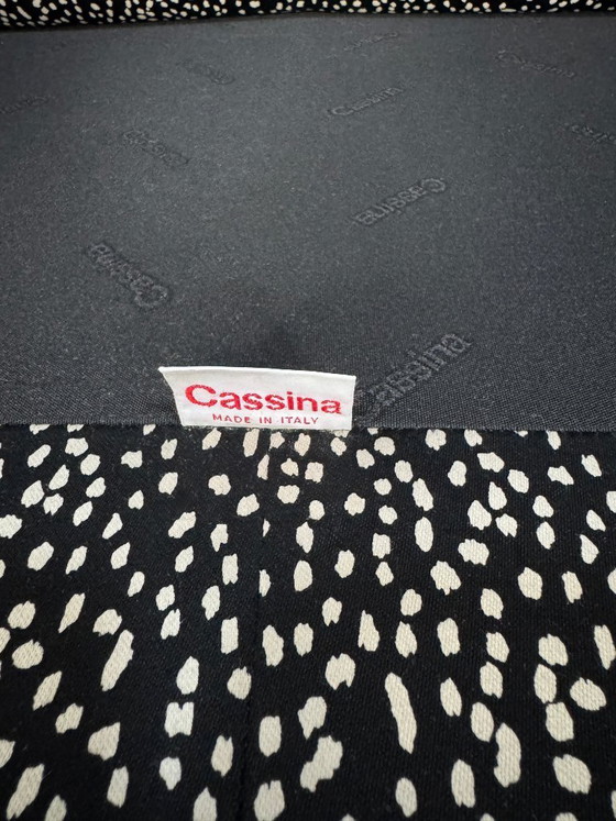 Image 1 of Cassina Maralunga Designer Sofa Fabric Black Beige