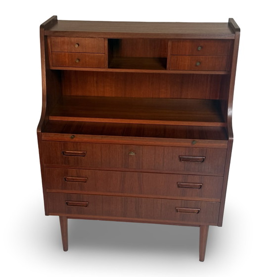 Image 1 of Gunnar Nielsen Tibergaard - Secretary / Dressoir - 1960’s - Teak - Danish design, marked and complete