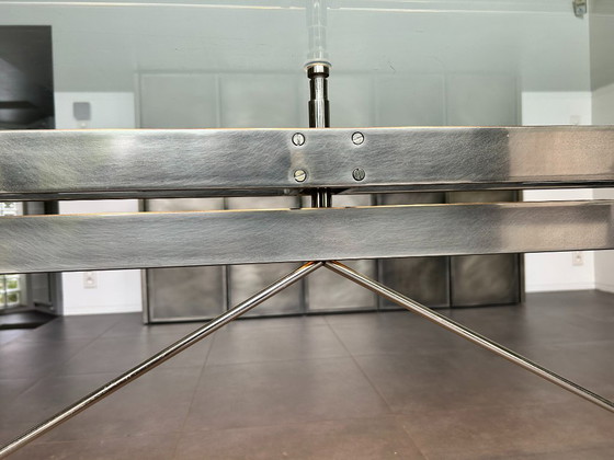 Tavolo da pranzo Belgochrom Antigone – Nero Cromo Spazzolato – 240 cm – Tavoli da pranzo, Metal (photo 7 of 10)