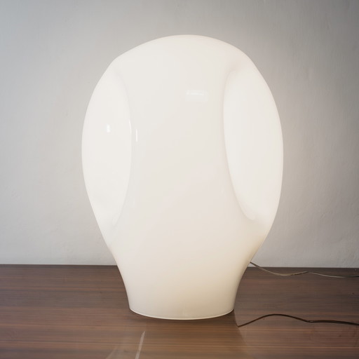 Luciano Vistosi Munega Table Lamp Large Murano Glass Design, 1980s