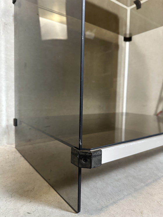 Image 1 of Meubles Hi-Fi au design vintage - verre fumé