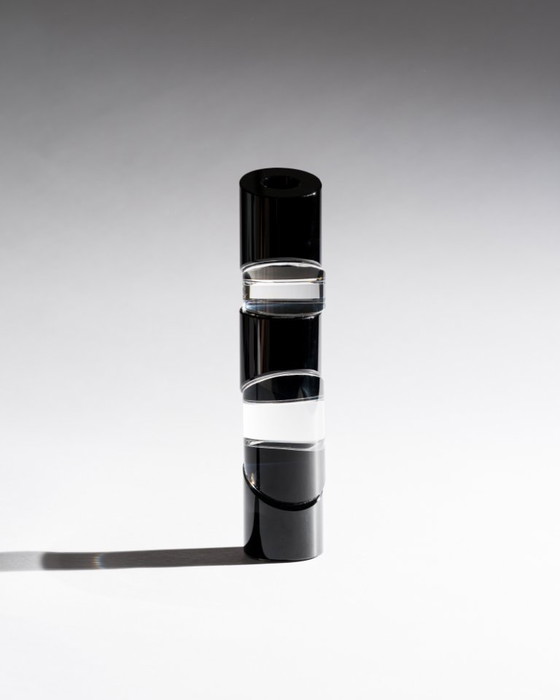 Image 1 of Sculpturale glazen kaarsenhouder van Rosenthal Studio-Line, Duitsland, jaren 1980-1990