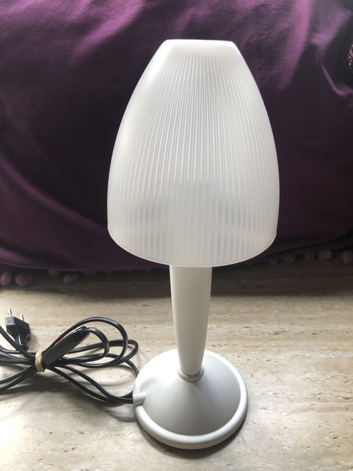 Veneta Lumi witte kunststof Tafellamp - Cindy - 80’s - nieuwstaat