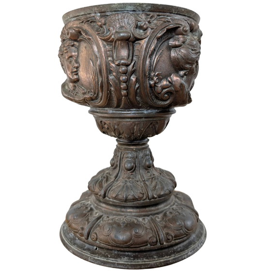 Urna antica francese in bronzo con medaglioni - Neoclassica - c. 1880 – Oggetti decorativi, Bronze (photo 13 of 15)