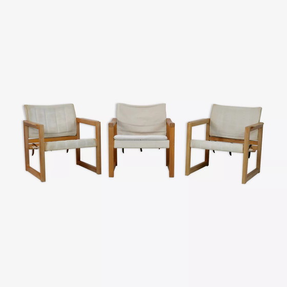 Image 1 of 3x Diana armchairs by Karin Mobring