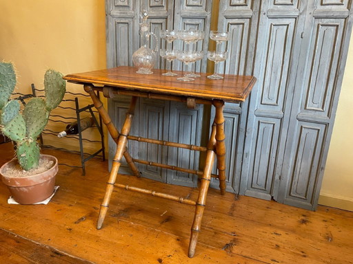 Mesa plegable Mesa auxiliar Antigua francesa