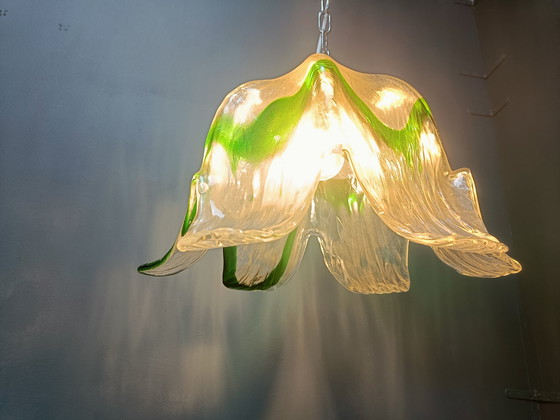 Image 1 of Vintage Murano glazen hanglamp, voor Mazzega, 1960