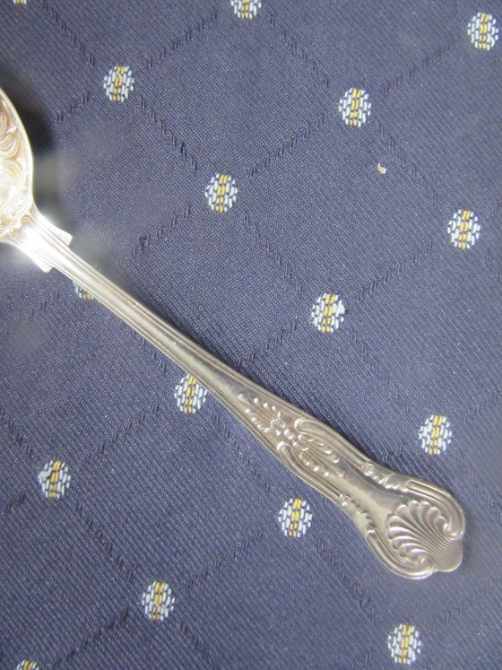 Image 1 of Berry Spoon EPNS A1 Sheffield England Silverplate Art Nouveau Style