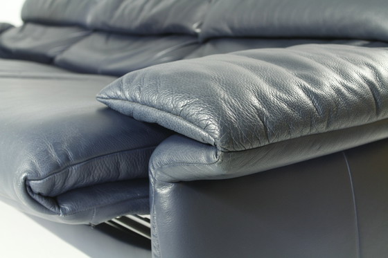 Image 1 of Divano in pelle a 3 posti Lugano di Erpo Int., design 1985