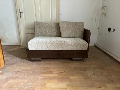 Petit Canapé Art Déco, Autriche, années 1930