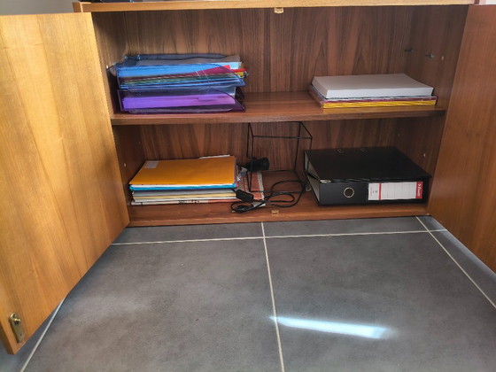 Mid-Century Teak String-Style Hanging Bookcase (Nils Strinning) – Wandrek, Metal, Wood (photo 4 of 5)