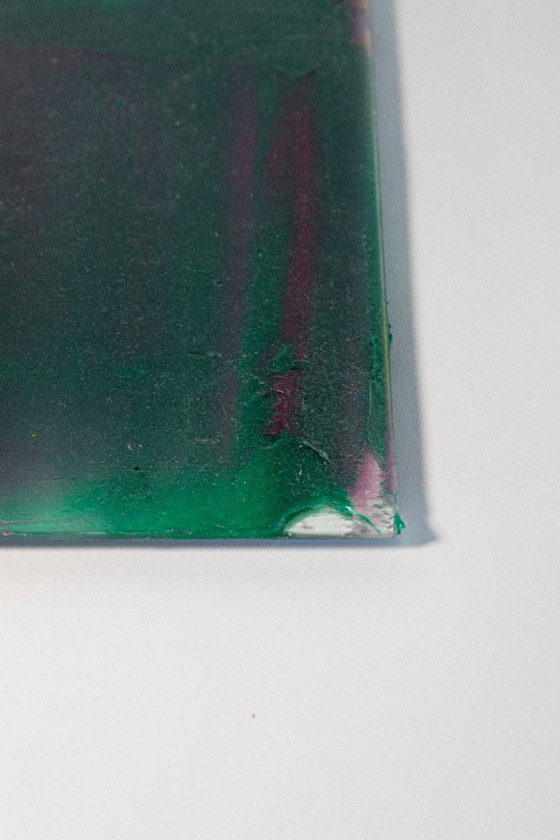 Image 1 of Obra de arte de vidrio única / objeto de pared