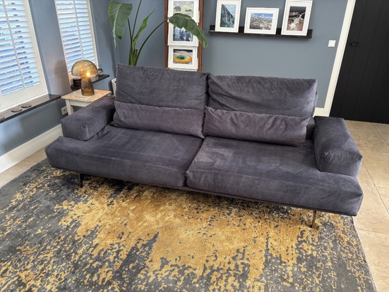 Movani sofa with ottoman, can be used as a regular or lounge sofa, anthracite, Modular sofas, Textile, rvs (photo 6 of 15)
