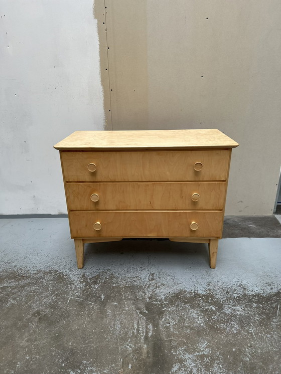 Image 1 of Mid Century Fosby Verken Refreshed Birch Dresser