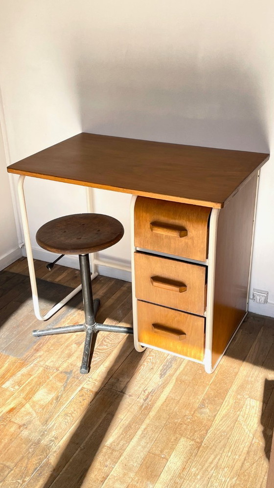Image 1 of Children's Desk in the style of Jacques Hitier Vintage