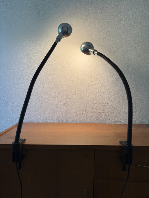 Paar scharnierende lampen van Valenti, Italië, jaren 1970