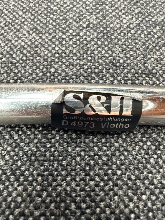 Image 1 of Vintage Schöder & Henzelmann tubular frame stackable chairs (more in stock)