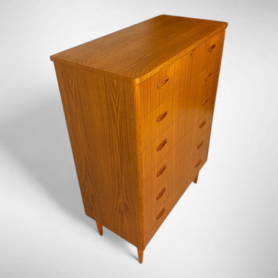 Image 1 of Commode vintage à 6 tiroirs de Suède