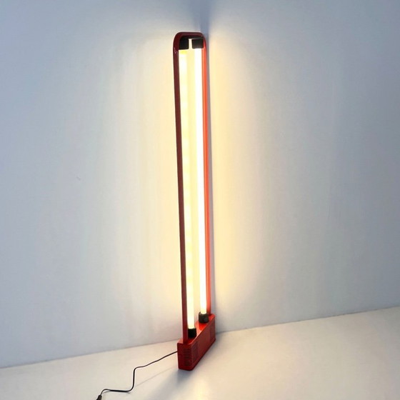 Image 1 of Red Double Neon Lamp by Gian N. Gigante for Zerbetto, 1980s